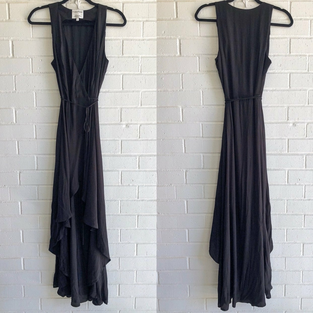Black Maxi Wrap dress